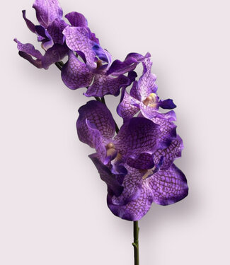 Paarse Orchidee | zijden kunstbloem | 78 centimeter