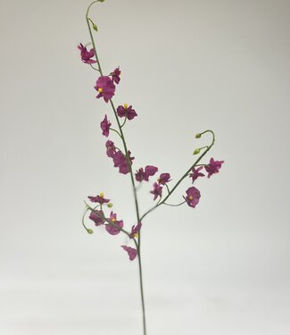 Branche d’orchidée rose | fleur artificielle en soie | 47 centimètres