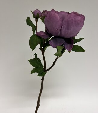 MyFlowers Purple Peony | silk artificial flower | 49 centimeters