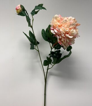 Roze Pioen | zijden kunstbloem | 71 centimeter