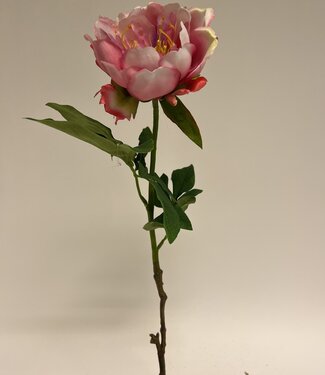 MyFlowers Pink Peony | silk artificial flower | 51 centimeters