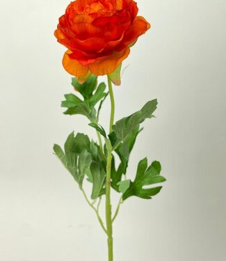 MyFlowers Orange Ranunculus | silk artificial flower | 40 centimeters