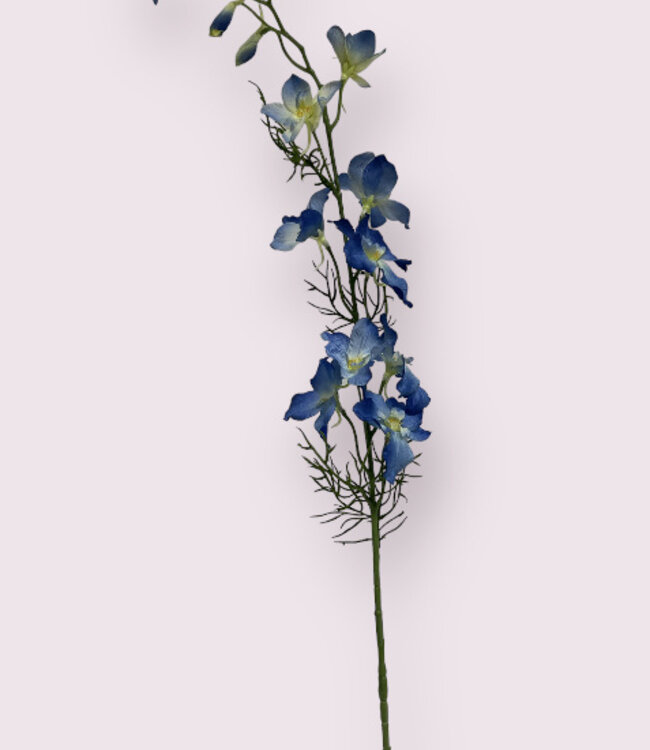 Pied d'alouette bleu | Fleur artificielle en soie | Longueur 88 centimètres