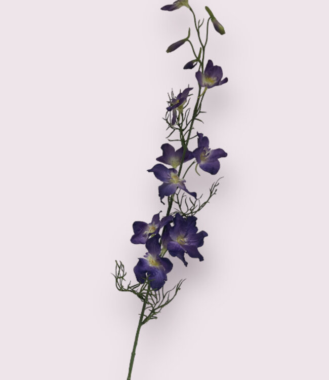 Purple Larkspur | Silk artificial flower | Length 88 centimeters