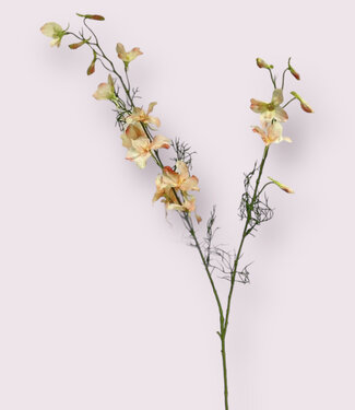 Salmon-colored Larkspur | silk artificial flower | 100 centimeters