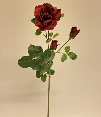 BurgundyRose | silk artificial flower | 67 centimeters