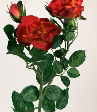 Red Rose | silk artificial flower | 63 centimeters