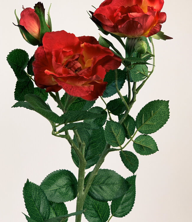 Red Rose | Silk artificial flower | Length 63 centimeters