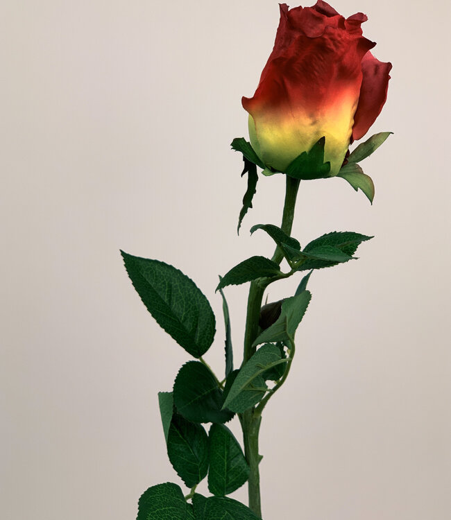 Red Rose | Silk artificial flower | Length 65 centimeters