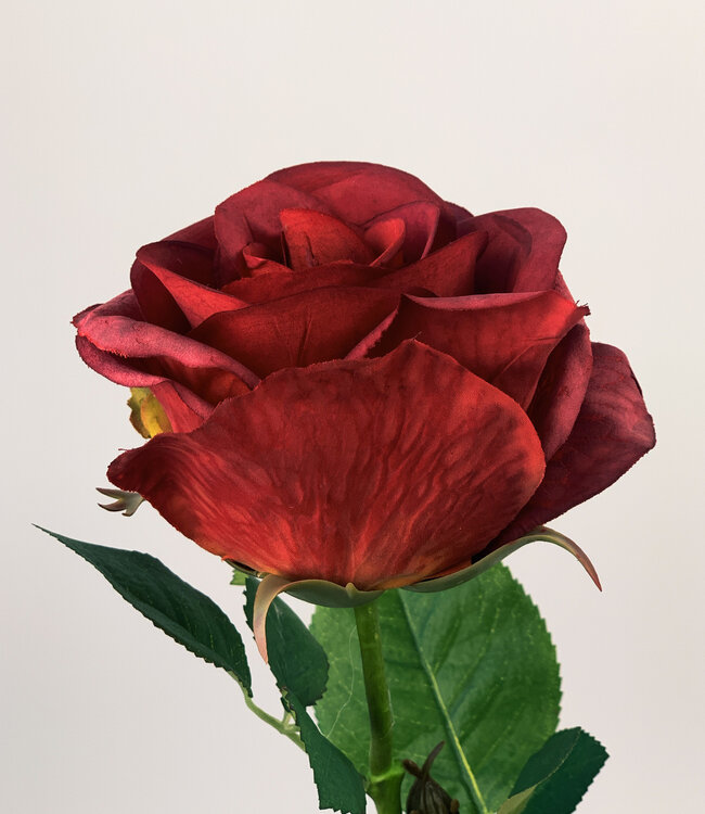 Red Rose | Silk artificial flower | Length 68 centimeters