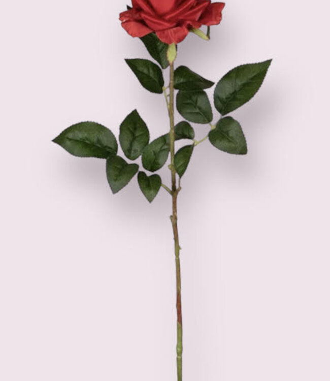 Red Rose | Silk artificial flower | Length 75 centimeters
