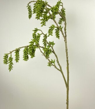 Green Sedum Branch | silk artificial flower | 100 centimeters