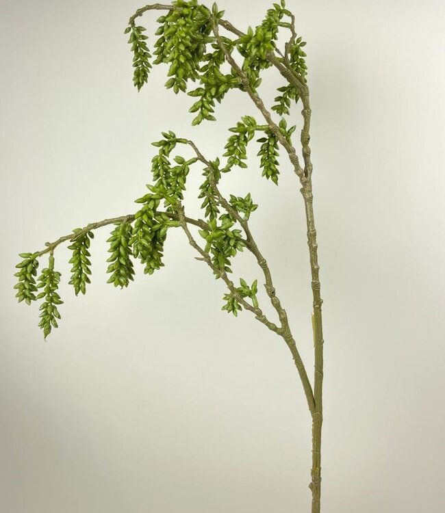 Green Sedum Branch | Silk artificial flower | Length 100 centimeters