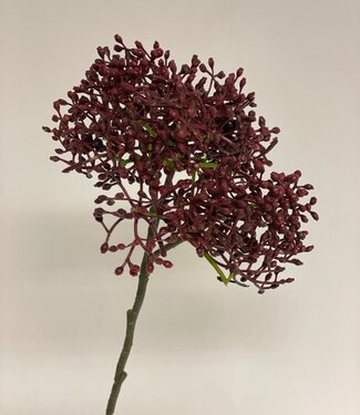 Burgundy Skimmia | silk artificial flower | 54 centimeters