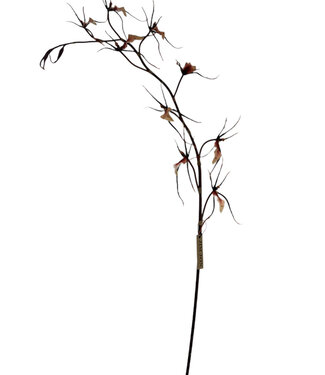 Paarsroze Spider Orchidee | zijden kunstbloem | 120 centimeter