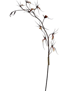 Silk Flowers by JJ Paarsroze Spider Orchidee | zijden kunstbloem | 120 centimeter