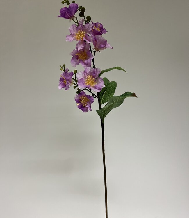 Lilac Hollyhock | Silk artificial flower | Length 90 centimeters