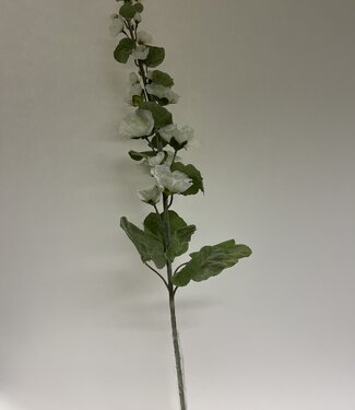 White Hollyhock | silk artificial flower | 115 centimeters
