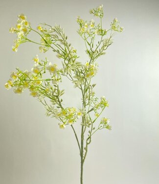 Weiße Flachsblume | Kunstblume aus Seide | 95 Zentimeter