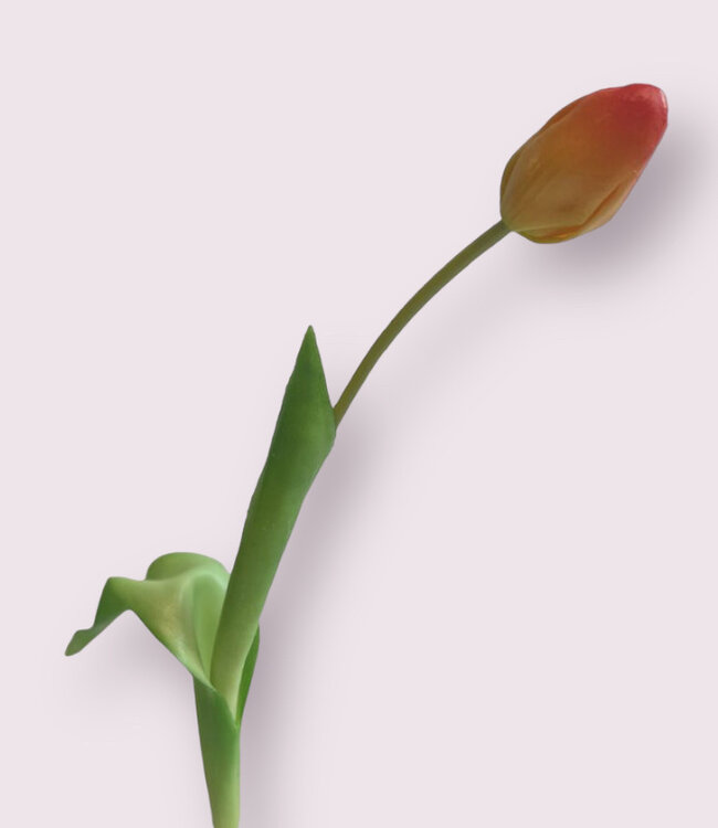 Orange Tulip | Silk artificial flower | Length 35 centimeters