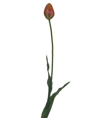 Oranje Tulp | zijden kunstbloem | 66 centimeter