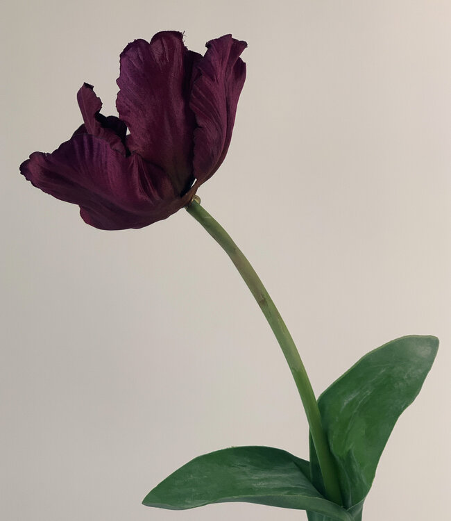 Tulipe violette | Fleur artificielle en soie | Longueur 45 centimètres