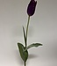 Paarse Tulp | Zijden kunstbloem | Lengte 67 centimeter