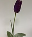 Paarse Tulp | Zijden kunstbloem | Lengte 67 centimeter