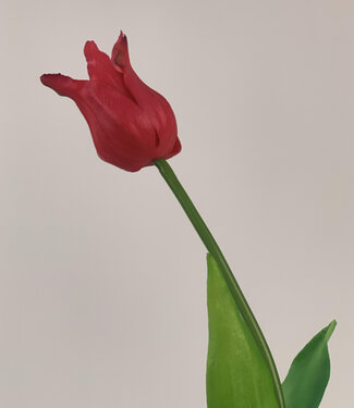 Roze Tulp | zijden kunstbloem | 40 centimeter