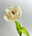 Witte Tulp | Zijden kunstbloem | Lengte 53 centimeter