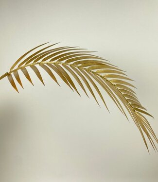 Gold-colored Fern Leaf | silk artificial flower | 107 centimeters