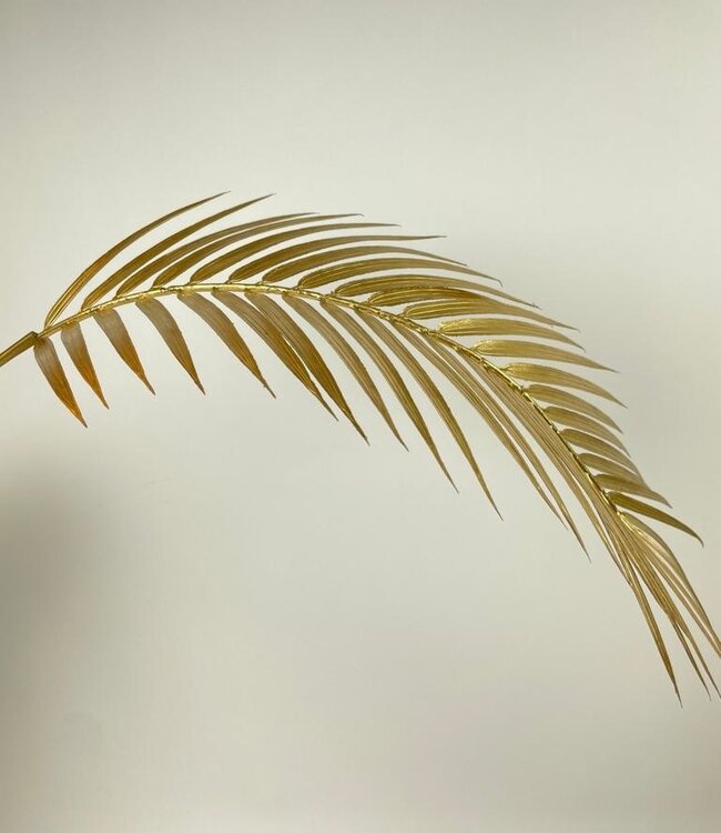Gold-colored Fern Leaf | Silk artificial flower | Length 107 centimeters