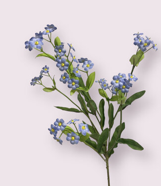 MyFlowers Blue Forget Me Not | silk artificial flower | 62 centimeters