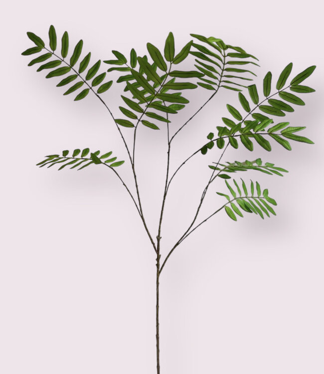 Grünes Holunderblatt | Kunstblume aus Seide | Länge 115 Zentimeter