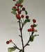 Red Wild Apple Branch | Silk artificial flower | Length 78 centimeters