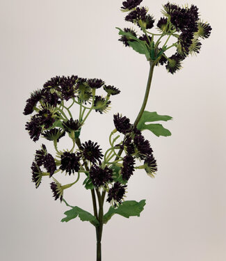 MyFlowers Burgunder Wildblume | Kunstblume aus Seide | 45 Zentimeter