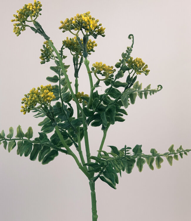 Gelbe Wildblume | Kunstblume aus Seide | Länge 55 Zentimeter