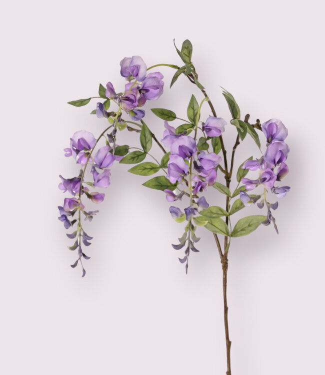 PurpleWisteria | Silk artificial flower | Length 80 centimeters