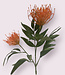 Orange Silver Oak | Silk artificial flower | Length 76 centimeters