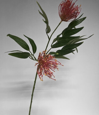 Rosa Silbereiche | Kunstblume aus Seide | 76 Zentimeter