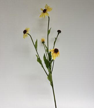 Échinacée jaune | fleur artificielle en soie | 80 centimètres
