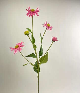 Roze Zonnehoed | zijden kunstbloem | 83 centimeter