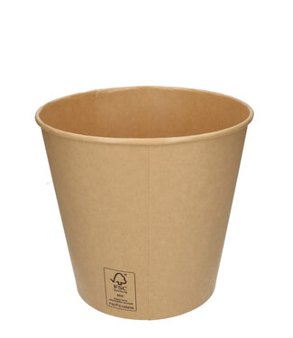 Brown Bucket eco 5L diameter 22.5/16*20.5 centimeters (x10)