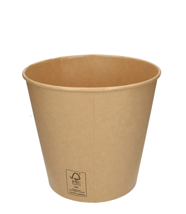 Brown Bucket eco 5L diameter 22.5/16*20.5 centimeters | Per 10 pieces