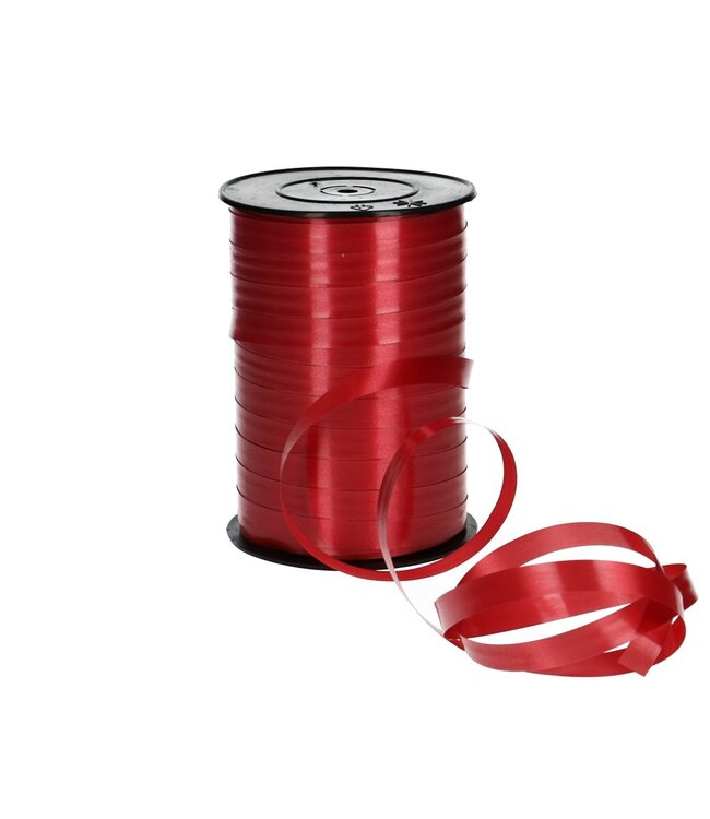 Dark red curling ribbon 10mm 2 | Length 50 meters | Can be ordered per piece