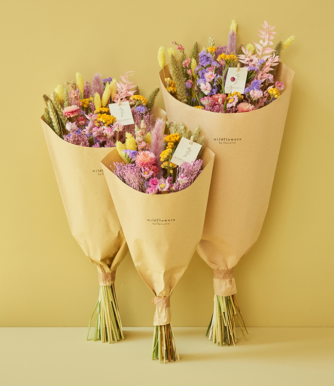 Bouquet champêtre de fleurs séchées "Blossom Lilac"