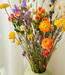 Bouquet champêtre de fleurs séchées "Oranje Oasis"