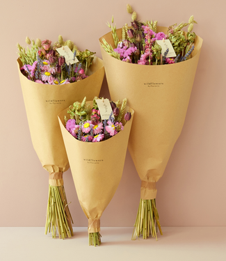 Wild Flowers Field bouquet of dried flowers "Pink Passion"