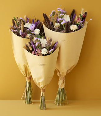 Bouquet champêtre de fleurs séchées "Violette des prés"