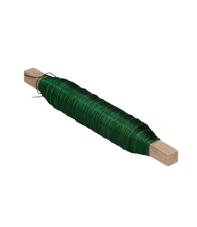 Dark green lacquered copper wire | Thickness 0.5 millimetres | Weight 100 grams | Ordered by the piece